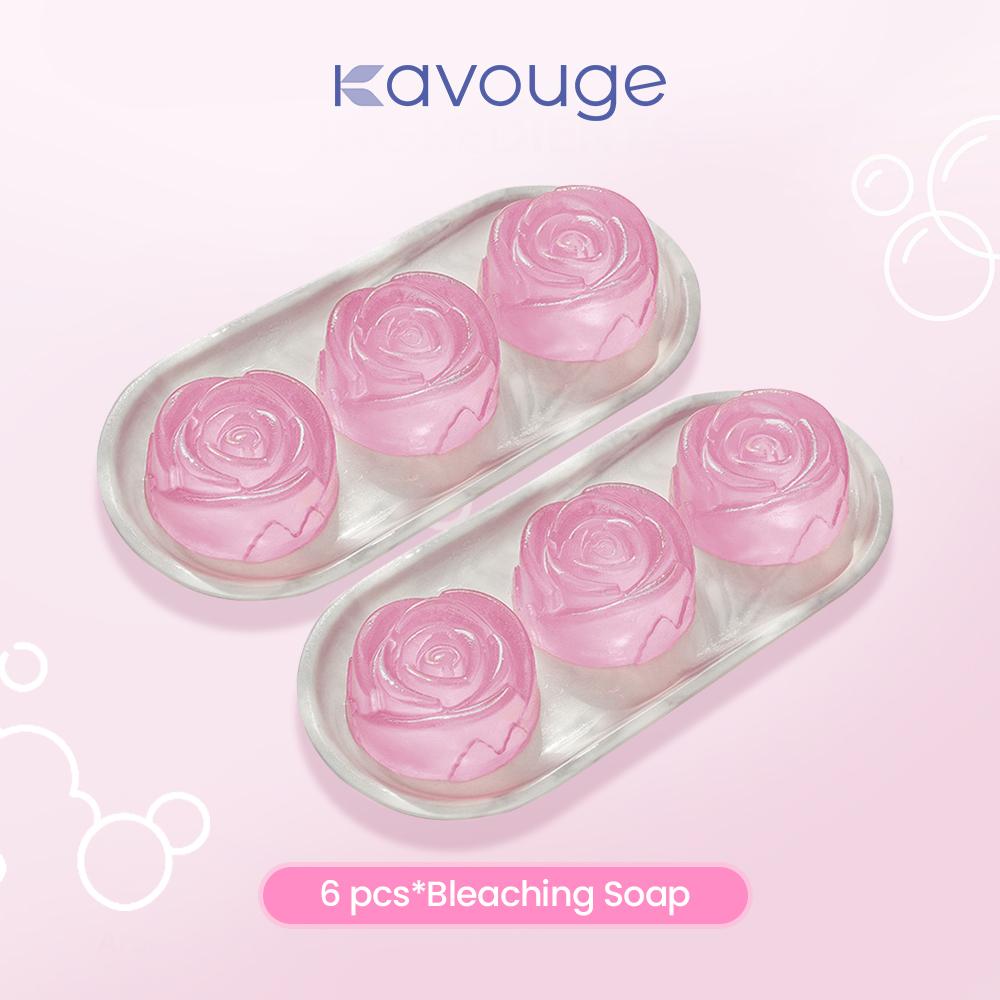 【Buy 3 Take 3】Kavouge Bleaching Soap Whitening Booster Niacinamide Face & Body Care Cleaning Arbutin Licorice Extract Tranexamic Acid Long-Lasting Frangrance