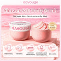 A Kavouge Shower Salt Body Scrub Exfoliating Niacinamide Retinol Lavender Extract Centella Whitening Firming Smoothing Soothing Relaxing 300g