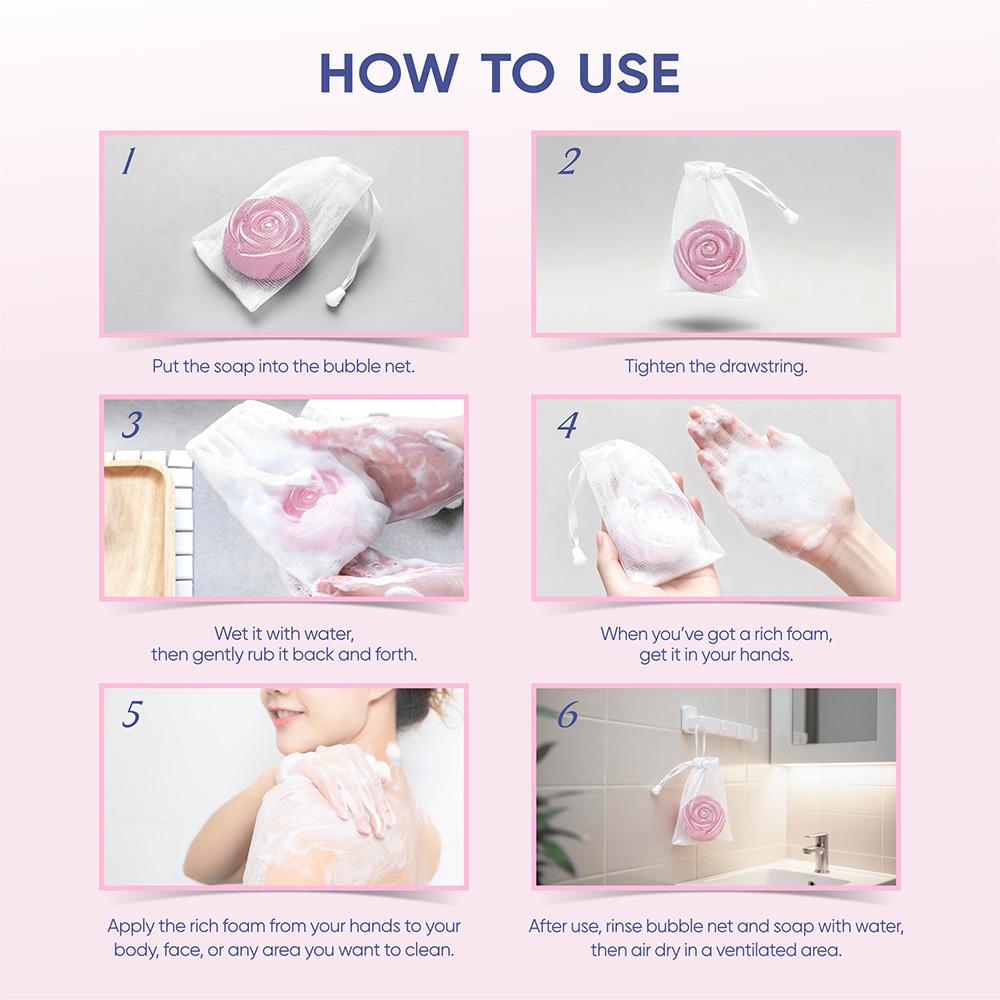 Kavouge Bleaching Soap Whitening Booster Niacinamide Face & Body Care Cleaning Sucrose Moisturizing Arbutin Licorice Extract Tranexamic Acid Long-Lasting Frangrance