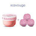 Kavouge 20X Whitening Bundle - Kavouge Shower Scrub & Rose Bleaching Soap for Deep Cleansing & Gentle Exfoliation
