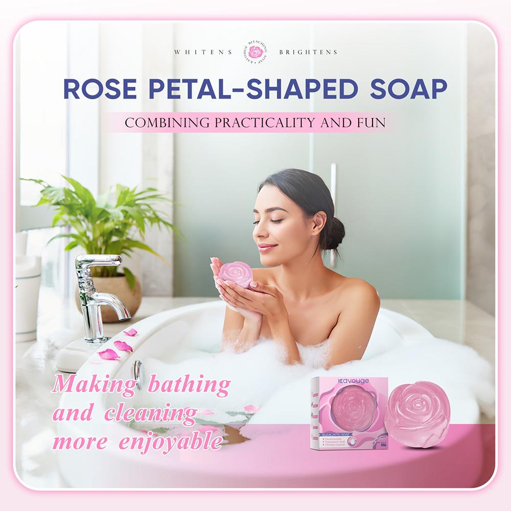 【Buy 3 Take 3】Kavouge Bleaching Soap Whitening Booster Niacinamide Face & Body Care Cleaning Arbutin Licorice Extract Tranexamic Acid Long-Lasting Frangrance