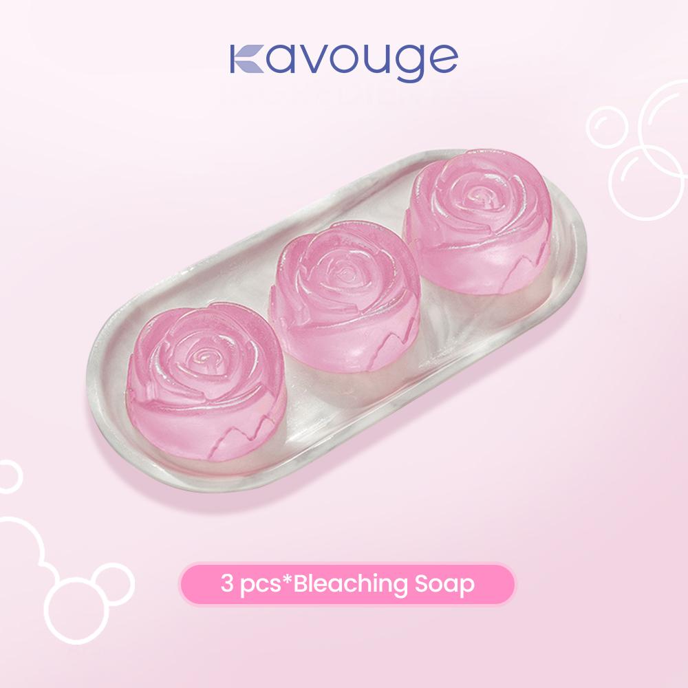 Kavouge Bleaching Soap Whitening Booster Niacinamide Face & Body Care Cleaning Sucrose Moisturizing Arbutin Licorice Extract Tranexamic Acid Long-Lasting Frangrance
